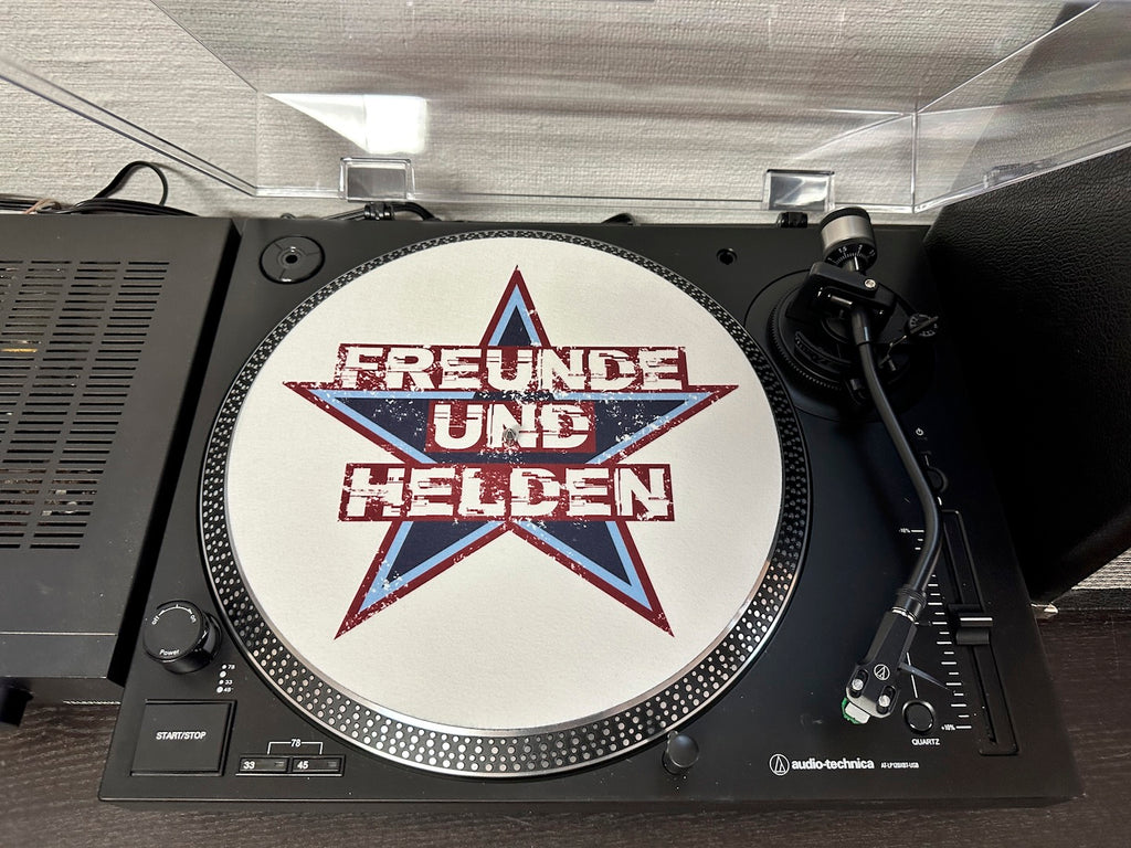 Slipmat für Plattenspieler – Freunde und Helden Vinyl Auflagefilz
