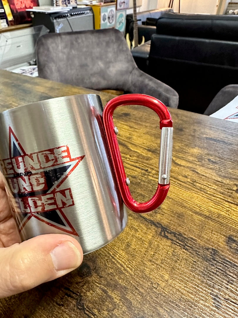 OpenAir Festival-Becher Edelstahl 0,33 L mit Karabiner