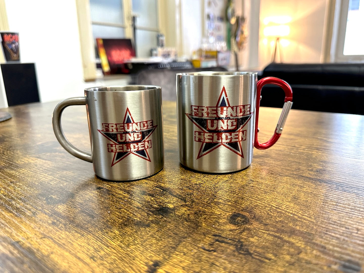 OpenAir Festival-Becher Edelstahl 0,33 L mit Karabiner