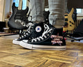 Original Converse Sneaker personalisiert mit Namen – Black Signature Edition