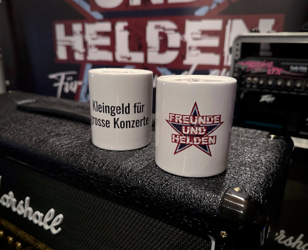 Rock Spardose – Kleingeld für große Konzerte | Freunde und Helden