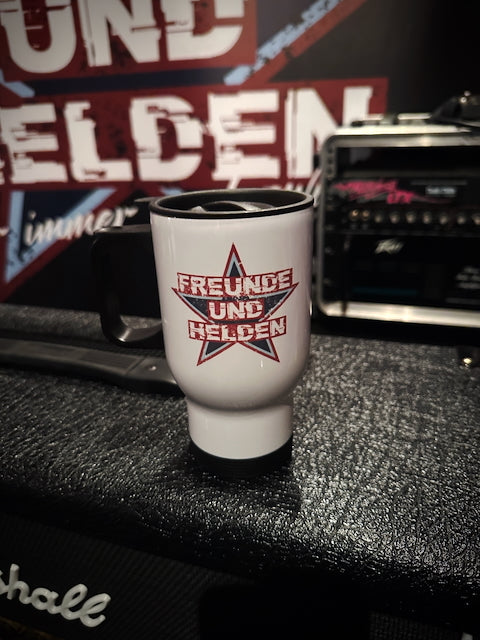 Thermobecher Edelstahl 0,35 L – Freunde und Helden